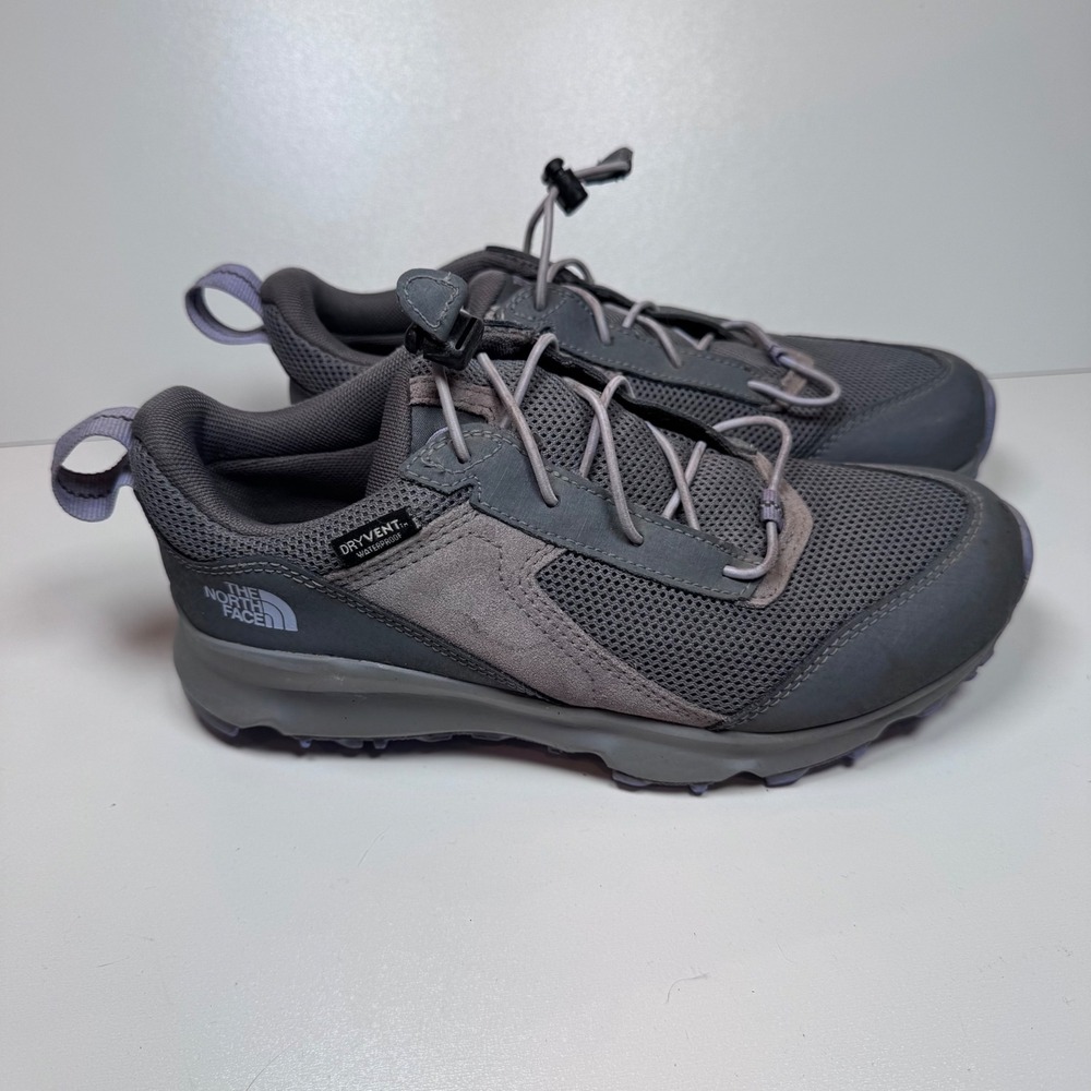 The North Face Jr Hedgehog Hiker II Waterproof Hiking Shoe Gray Women's 6‎ Y 4.5